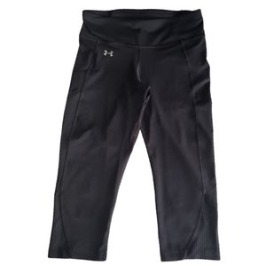 Under Armour Women's Black Cotton Capris Size Small